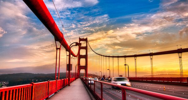 Golden Gate Bridge - San Francisco - sunset